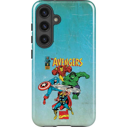 Marvel Classic Comics The Avengers Galaxy S25 Plus Impact Case