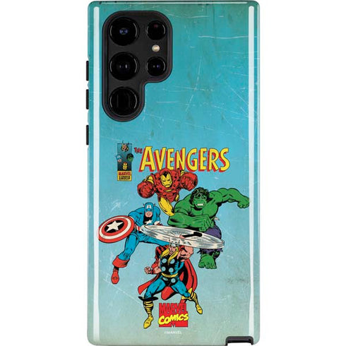 Marvel Classic Comics The Avengers Galaxy S25 Ultra Impact Case
