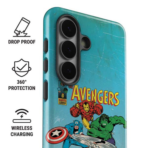 Marvel Classic Comics The Avengers Galaxy S26 Plus Impact Case