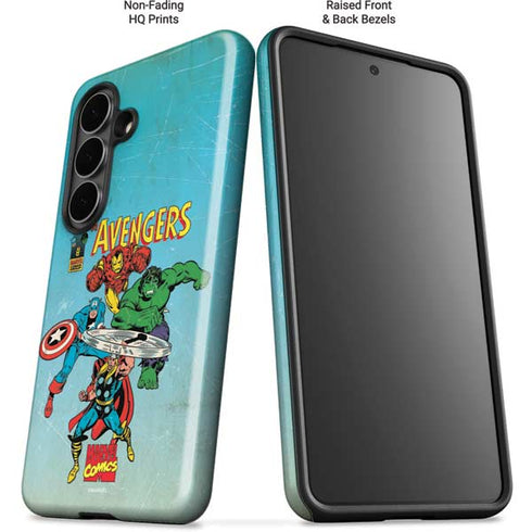 Marvel Classic Comics The Avengers Galaxy S26 Plus Impact Case