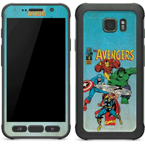 Marvel Classic Comics The Avengers Galaxy S7 Active Skin