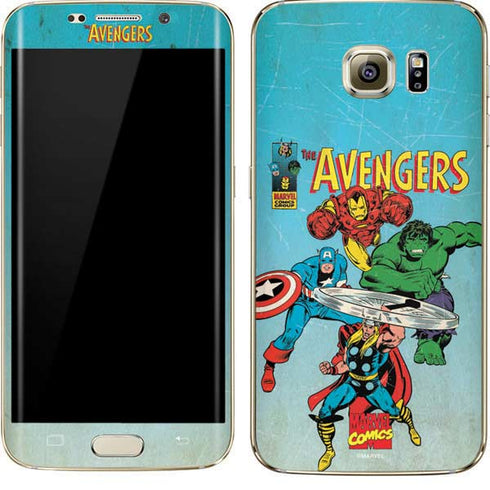 Marvel Classic Comics The Avengers Galaxy S7 Edge Skin