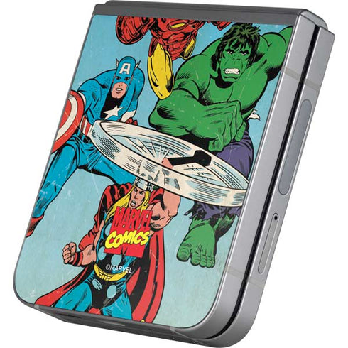 Marvel Classic Comics The Avengers Galaxy Z Flip6 Skin