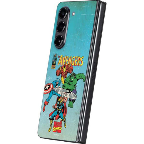 Marvel Classic Comics The Avengers Galaxy Z Fold5 5G Skin