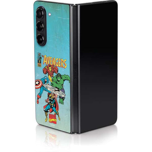 Marvel Classic Comics The Avengers Galaxy Z Fold5 5G Skin