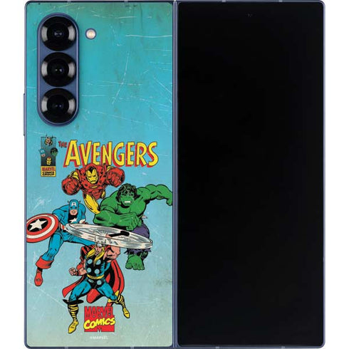 Marvel Classic Comics The Avengers Galaxy Z Fold6 Skin