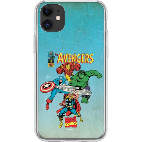 Marvel Classic Comics The Avengers iPhone 11 Clear Case