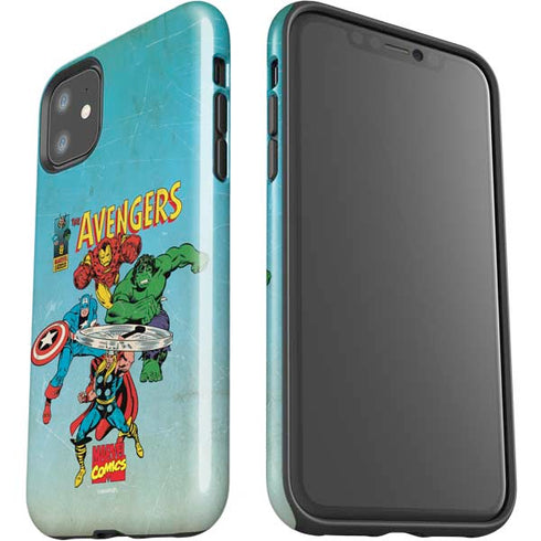 Marvel Classic Comics The Avengers iPhone 11 Impact Case