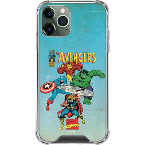 Marvel Classic Comics The Avengers iPhone 11 Pro Max Clear Case