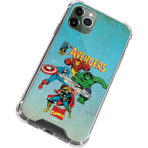 Marvel Classic Comics The Avengers iPhone 11 Pro Max Clear Case