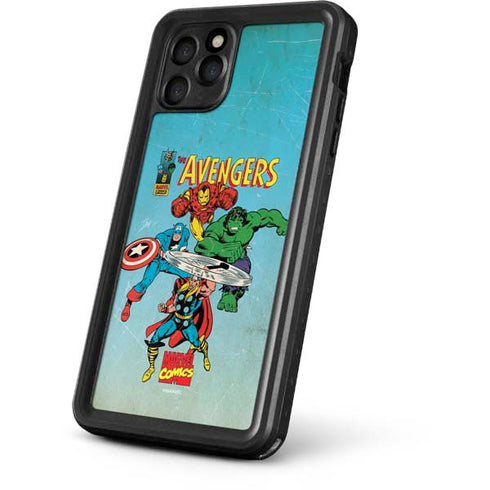 Marvel Classic Comics The Avengers iPhone 11 Pro Waterproof Case