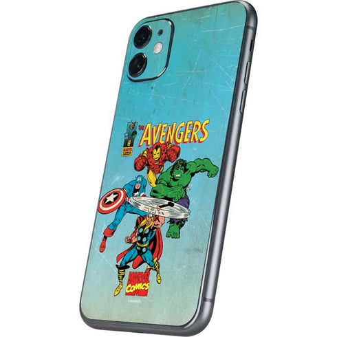 Marvel Classic Comics The Avengers iPhone 11 Skin