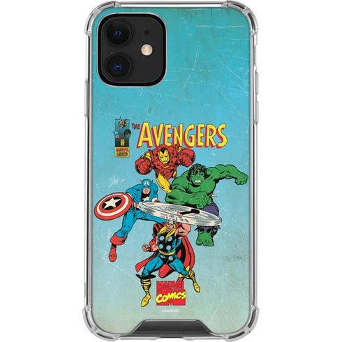 Marvel Classic Comics The Avengers iPhone 12 Clear Case