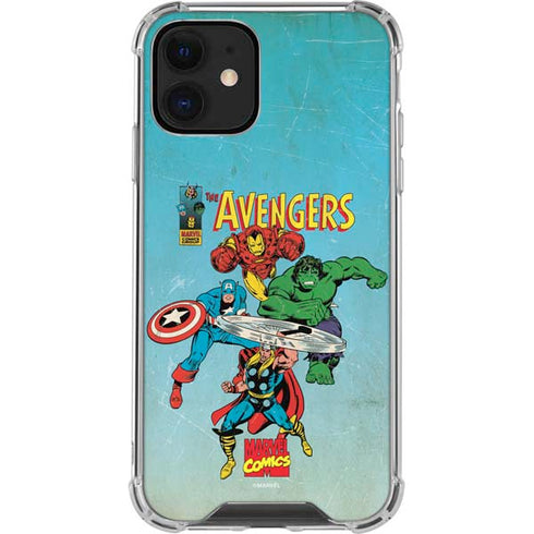 Marvel Classic Comics The Avengers iPhone 12 Mini Clear Case
