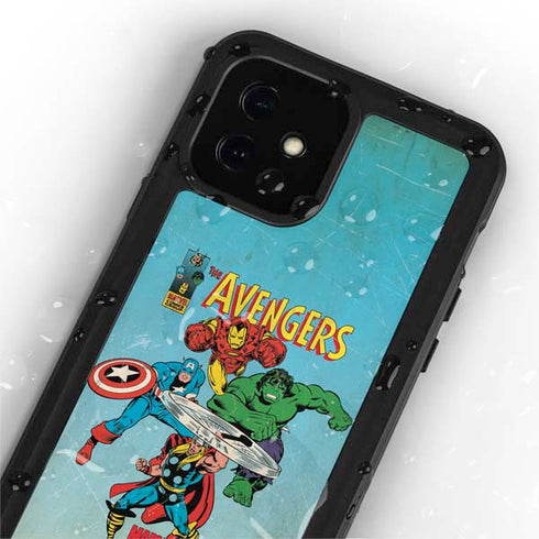 Marvel Classic Comics The Avengers iPhone 12 Waterproof Case