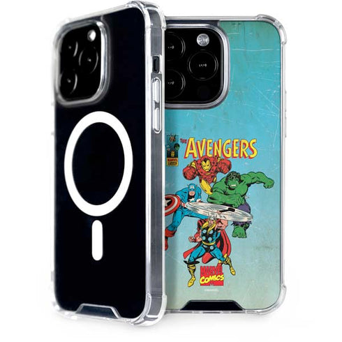 Marvel Classic Comics The Avengers iPhone 14 Pro MagSafe Case
