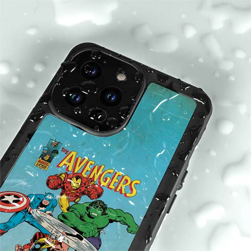 Marvel Classic Comics The Avengers iPhone 14 Pro Max Waterproof Case