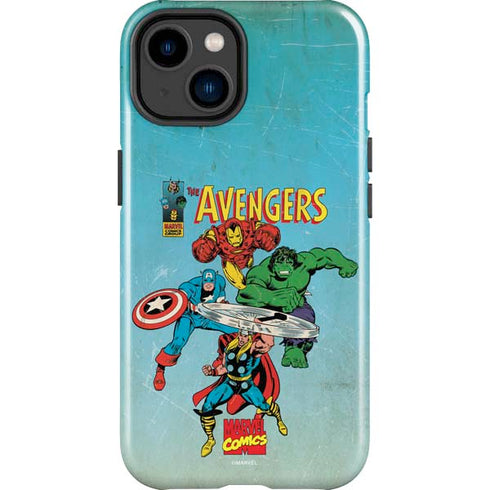 Marvel Classic Comics The Avengers iPhone 15 Impact Case