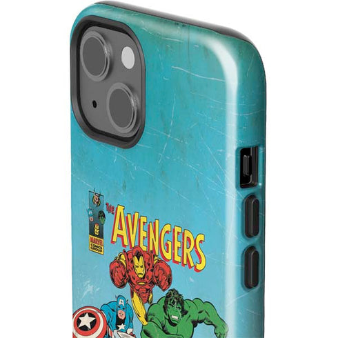 Marvel Classic Comics The Avengers iPhone 15 Impact Case