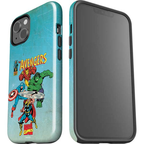 Marvel Classic Comics The Avengers iPhone 15 Plus Impact Case