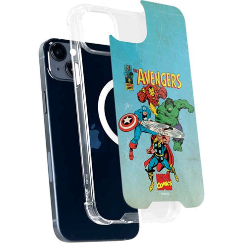 Marvel Classic Comics The Avengers iPhone 15 Plus MagSafe Case