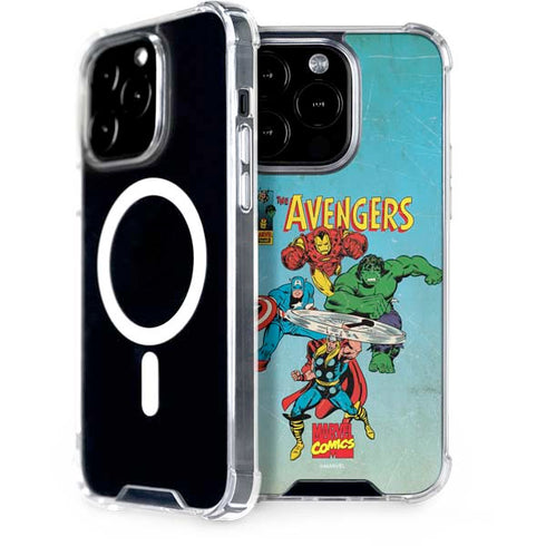 Marvel Classic Comics The Avengers iPhone 15 Pro MagSafe Case