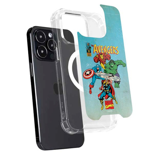 Marvel Classic Comics The Avengers iPhone 15 Pro MagSafe Case