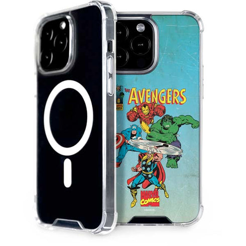 Marvel Classic Comics The Avengers iPhone 15 Pro Max MagSafe Case