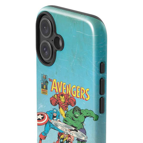 Marvel Classic Comics The Avengers iPhone 16 Plus Impact Case