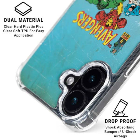 Marvel Classic Comics The Avengers iPhone 16 Plus MagSafe Case