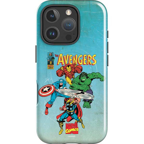 Marvel Classic Comics The Avengers iPhone 16 Pro Magsafe Impact Case