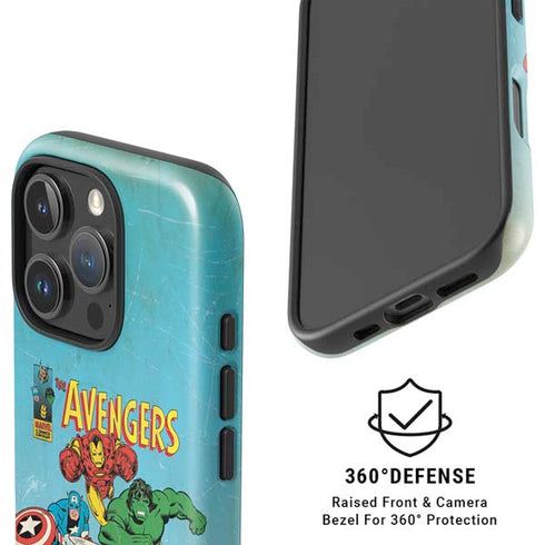 Marvel Classic Comics The Avengers iPhone 16 Pro Magsafe Impact Case