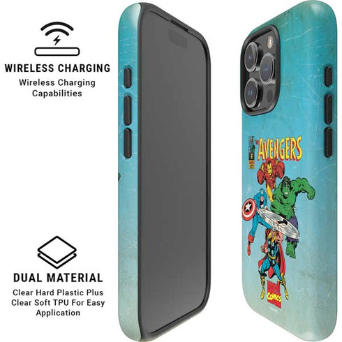 Marvel Classic Comics The Avengers iPhone 16 Pro Magsafe Impact Case