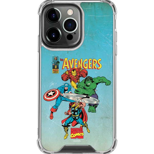 Marvel Classic Comics The Avengers iPhone 16 Pro Max Clear Case