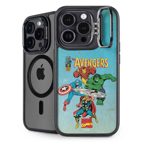 Marvel Classic Comics The Avengers iPhone 16 Pro Max Kickstand Case