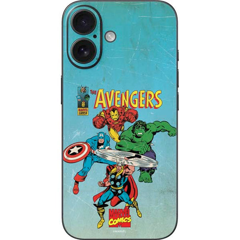 Marvel Classic Comics The Avengers iPhone 16 Skin