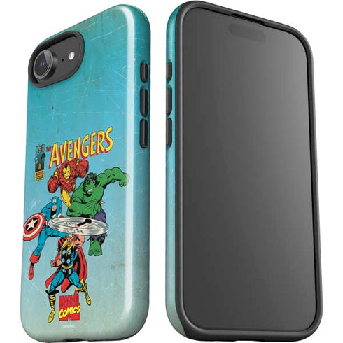 Marvel Classic Comics The Avengers iPhone 16e Impact Case