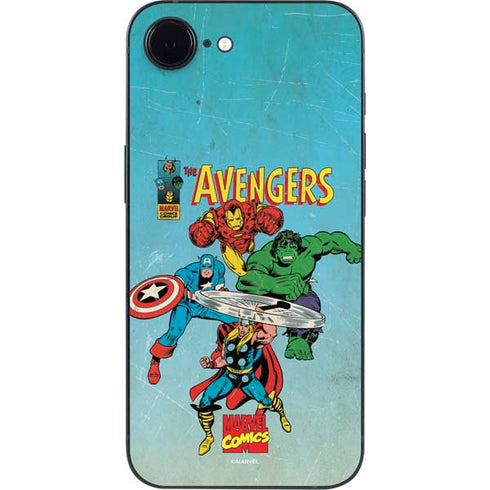 Marvel Classic Comics The Avengers iPhone 16e Skin