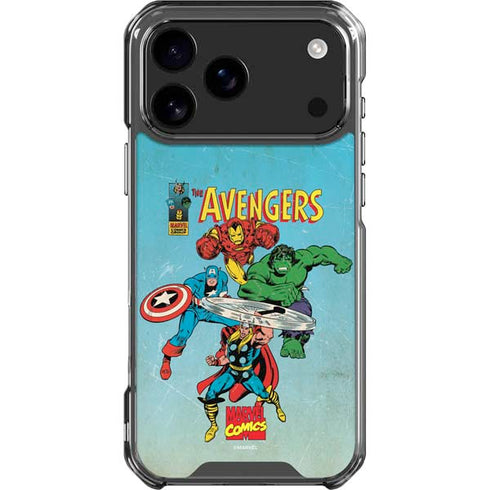 Marvel Classic Comics The Avengers iPhone 18 Pro Max Clear Case