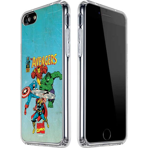 Marvel Classic Comics The Avengers iPhone SE (2nd & 3rd Gen) Clear Case