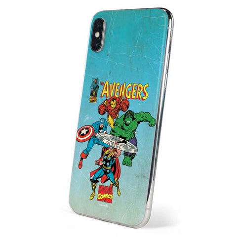 Marvel Classic Comics The Avengers iPhone X Skin