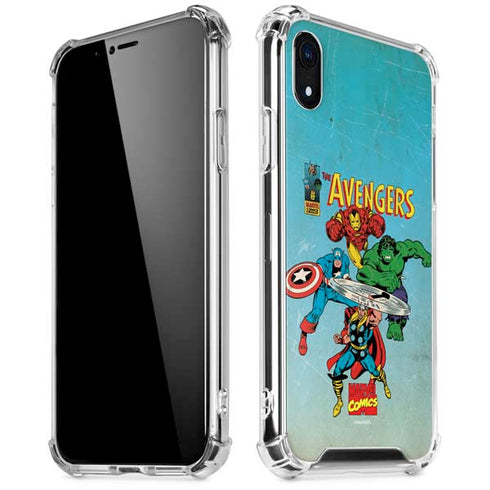 Marvel Classic Comics The Avengers iPhone XR Clear Case