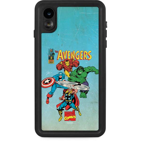 Marvel Classic Comics The Avengers iPhone XR Waterproof Case