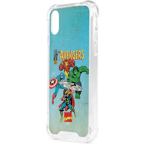 Marvel Classic Comics The Avengers iPhone XS Clear Case