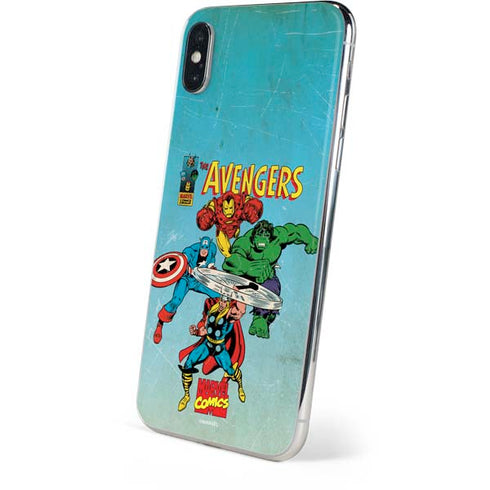 Marvel Classic Comics The Avengers iPhone XS Skin