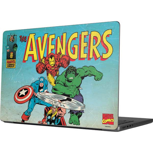 Marvel Classic Comics The Avengers MacBook Pro 14in (2021-24) Skin