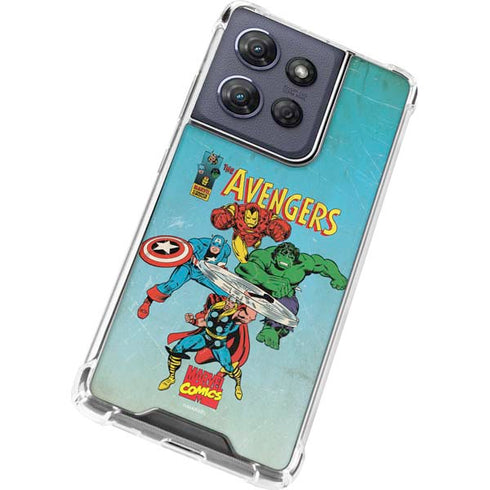 Marvel Classic Comics The Avengers Moto G Power 5G (2025) Clear Case