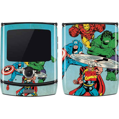 Marvel Classic Comics The Avengers Motorola RAZR Skin