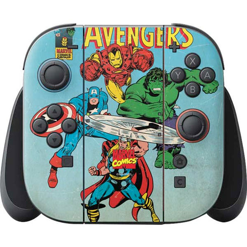 Marvel Classic Comics The Avengers Nintendo Switch 2 (2025) Joy-Con Controller Skin