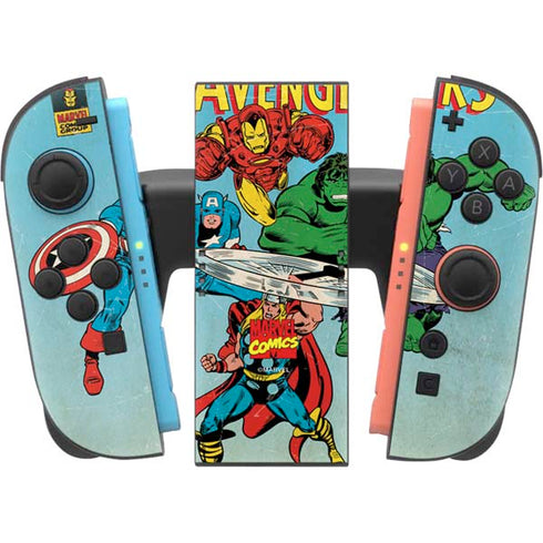 Marvel Classic Comics The Avengers Nintendo Switch 2 (2025) Joy-Con Controller Skin